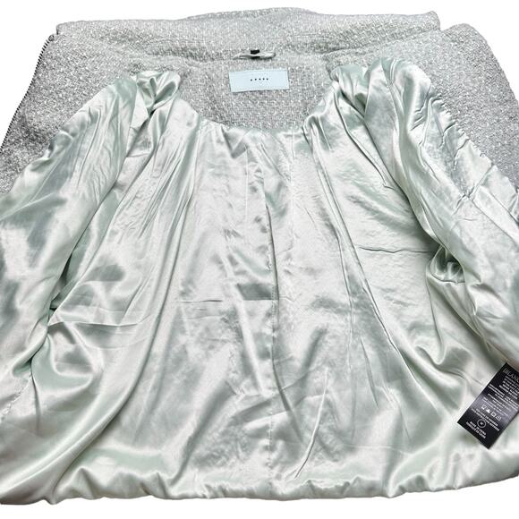 Blank NYC | Women | Pistachio Cropped Tweed Full Zip Jacket | Size Medium - Picture 9 of 10